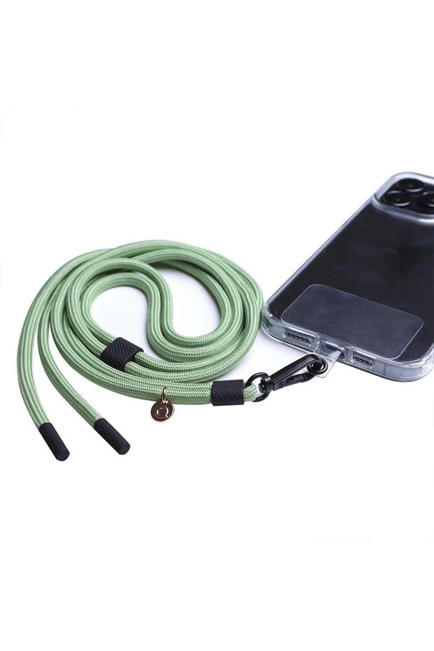 QUIX - Mobile Smart Strap Green Lanyard With Black Metal Strap Lock