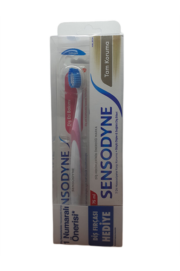 Full Protection 75 ml Toothpaste + Gum Care Soft Toothbrush Set of 2