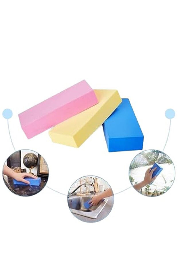 كتلة شفط إسفنجية تنظيف سحرية متعددة الألوان - 2
