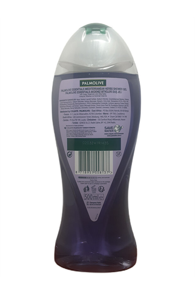 Essentials Mediterranean Herbs Akdeniz Bitkileri Duş Jeli 500 Ml X 12 Adet - 3