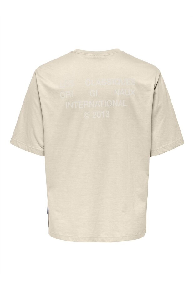 ONSLES CLASSIQUES RLX PRINT SS TEE Erkek Bej T-Shirt - 22030601 - 2