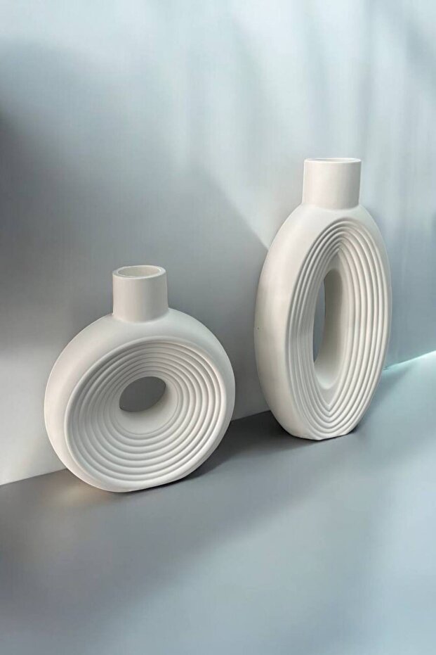 2 Large Decorative Vases - 3