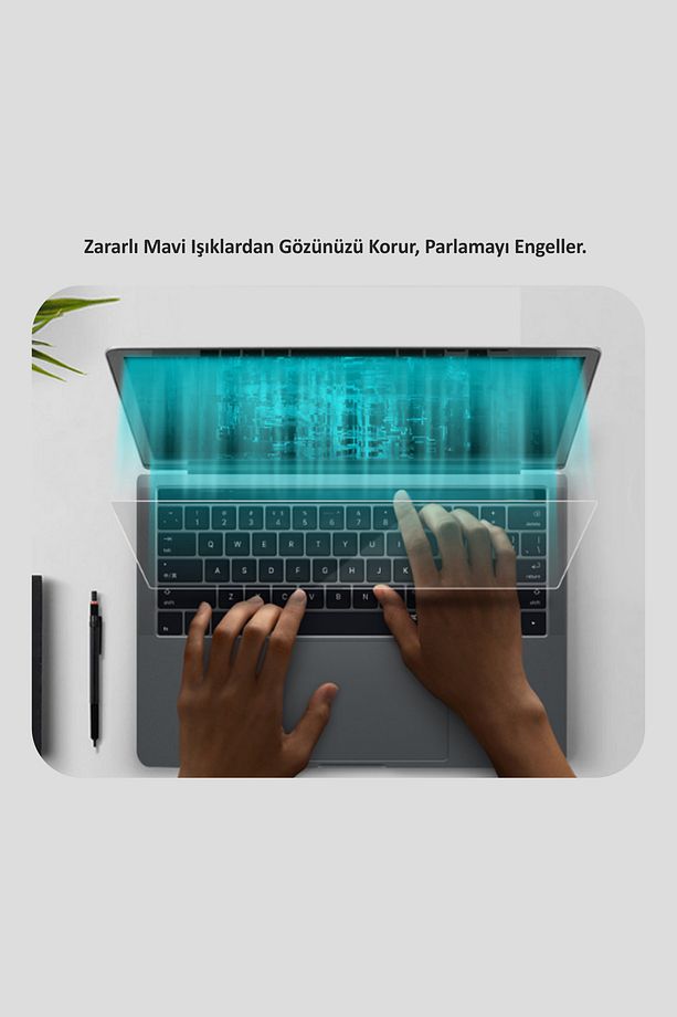 Macbook Kılıf Air Pro Ekran Koruyucu Mavi Işık A1932 A1706 A1708 A1989 A2159 Ile Uyumlu Anti Blueray - 5