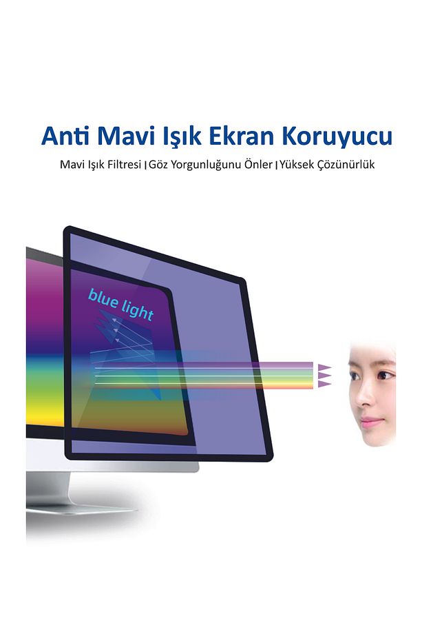 Macbook Kılıf Air Pro Ekran Koruyucu Mavi Işık A1932 A1706 A1708 A1989 A2159 Ile Uyumlu Anti Blueray - 4