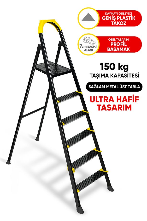 Merdiven Hardy 5 1 Basamaklı Özel Tasarım Hafif me - 1