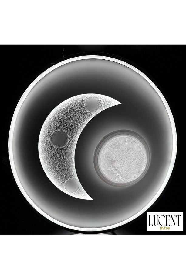 Lucent Modern Plafonyer Tavana Sıfır 3Renk+Gece Işık Modu, Kumandalı, Salon Mutfak Hol Led Avize - 2