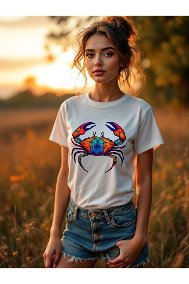 YENGEÇ BURÇLU TİŞÖRT - 1