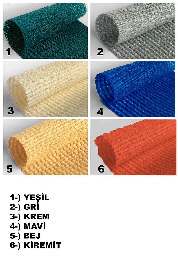 Gölgelik File % 95 sıklık 180 gram/m2 4mtx3mt Kuşgözü Destekli - 8
