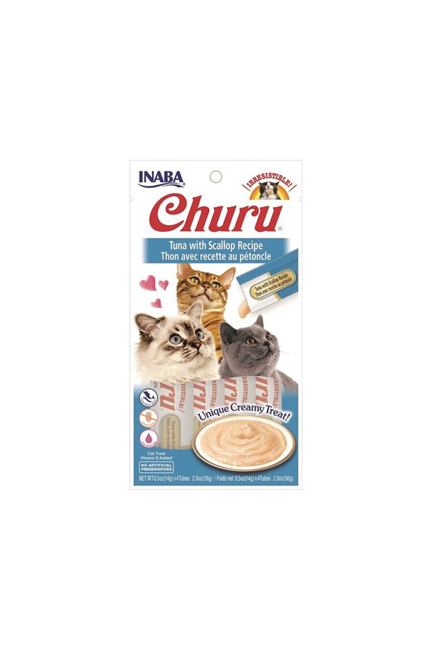 Inaba Churu Tuna with Scallop Recipe Cat Treat - 56 g