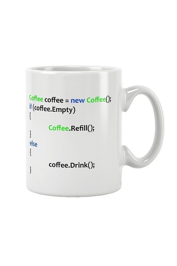 Coffee Yazılımcı Mühendis Java Eğlenceli Hediye Baskılı Kupa Bardak - 2