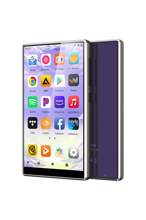 PURPLE MP3 Player with Bluetooth and WiFi, Oilsky M501 80GB (64GB+16GB) Music Player, 1080P Android