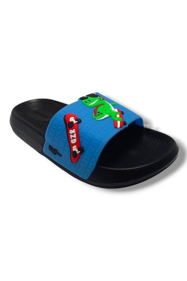 16267-25 Skateboard Crocodile Water Resistant Children's Slippers 31-35