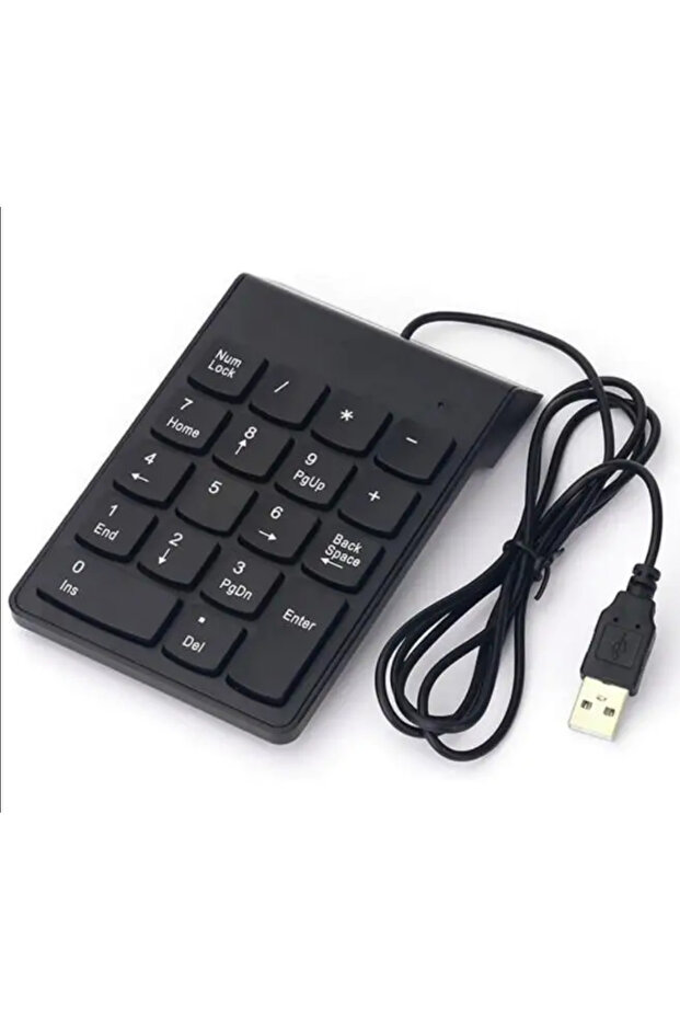 لوحة مفاتيح رقمية صغيرة لاسلكية جديدة مزودة بمنفذ USB 2.4G مكونة من 18 مفتاحًا / لوحة مفاتيح رقمية سلكية مزودة بمنفذ USB، مناسبة لأجهزة IMac/ - 1