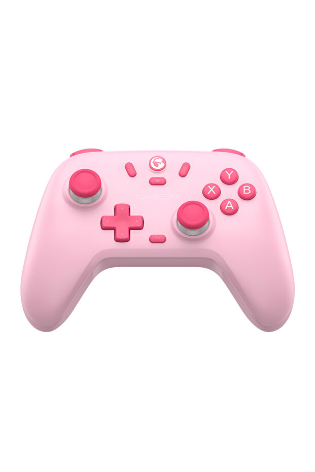 وحدة تحكم GameSir Nova Lite Switch باللون الوردي بتأثير هول لأجهزة Nintendo Switch وiPhone وAndroid وMobi
