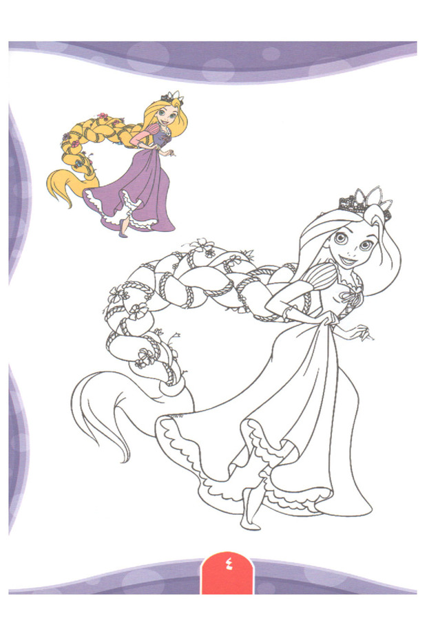 تلوين ديزني متشابك - 2