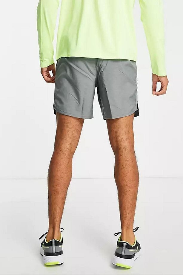 Challenger Dri Fit 7'' 2 In 1 Running Shorts Gray Ikisi Bir Arada Taytlı Koşu Şortu Gri - 2