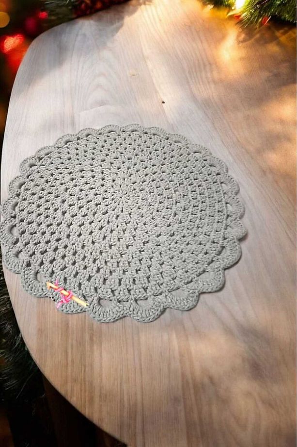 Örgü Cotton Makrome 6 Kişilik Supla Takımı - 2