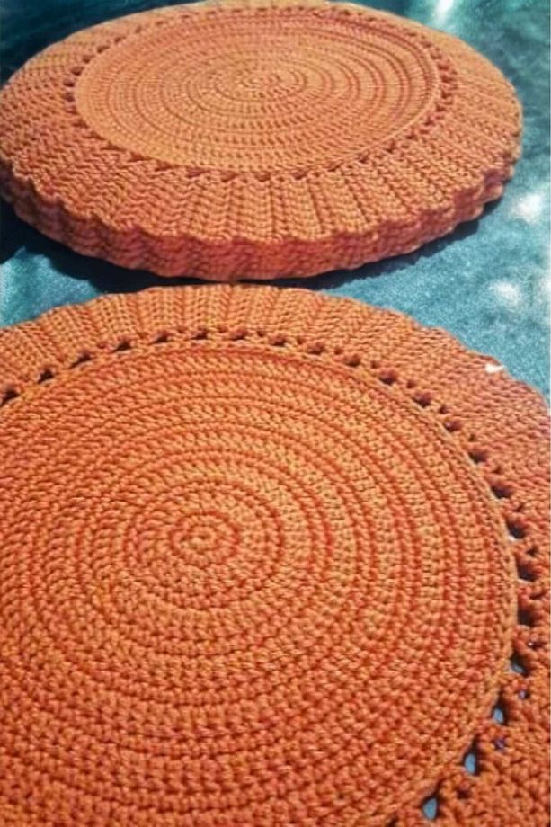 El Örgüsü 6 Kişilik Polyester Soft Makrome Yelpaze Model Supla Takımı - 2