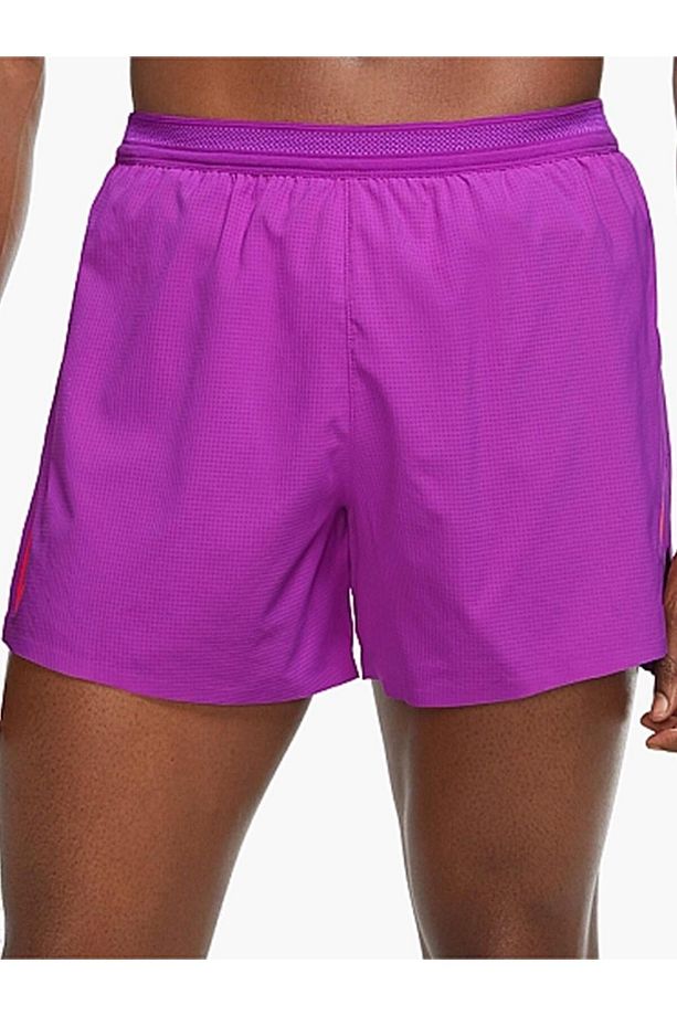 Aeroswift 4 Inch Brief Lined Racing Running Kısa Hafif Slip Astarlı Profesyonel Koşu Şortu Mor - 2