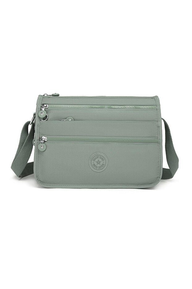 Smartbags Crinkle Fabric Women's Mailman Shoulder Bag 2022-1128 Green