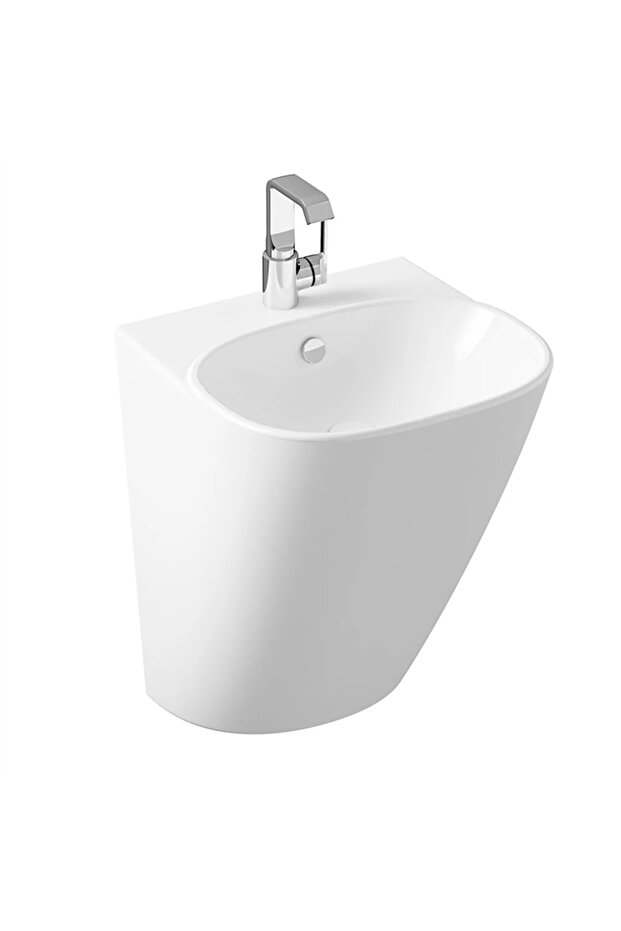 Frame Monoblok Lavabo, 50 Cm, Beyaz - 1