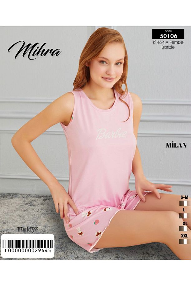 Milan Kumaş Şortlu Pijama Takımı - 1
