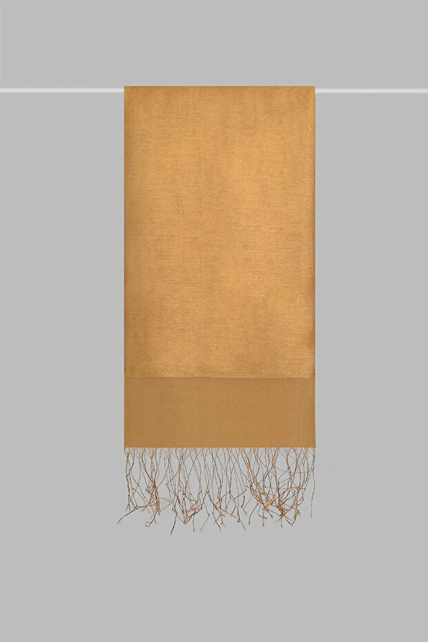 İpekli Çift Kat Tüllü Şal - 2