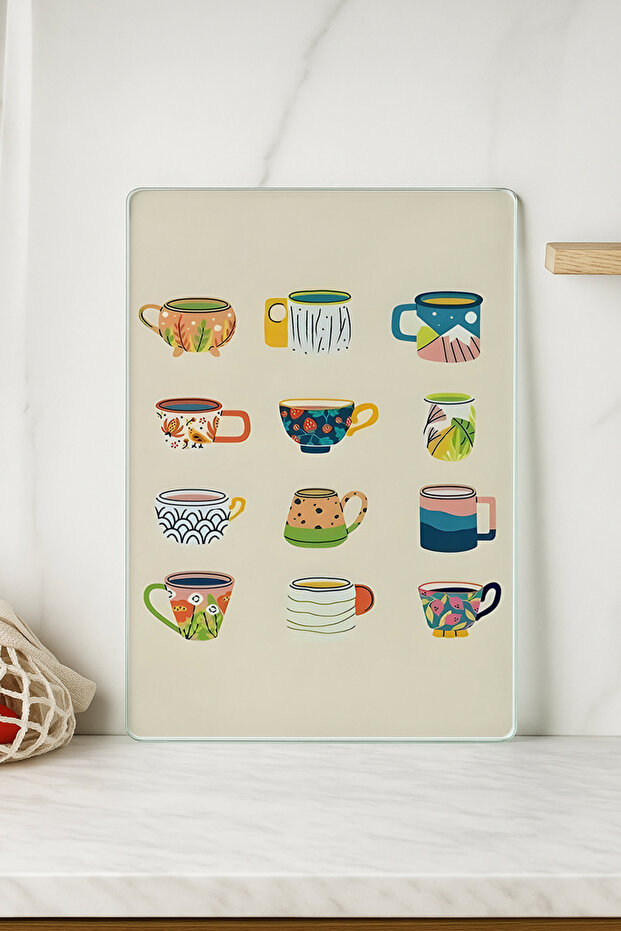 Glass Cutting Board 20X30 cm | Tempered Glass | Hygienic and Durable Kitchen Utensil - Glass Cutting Board