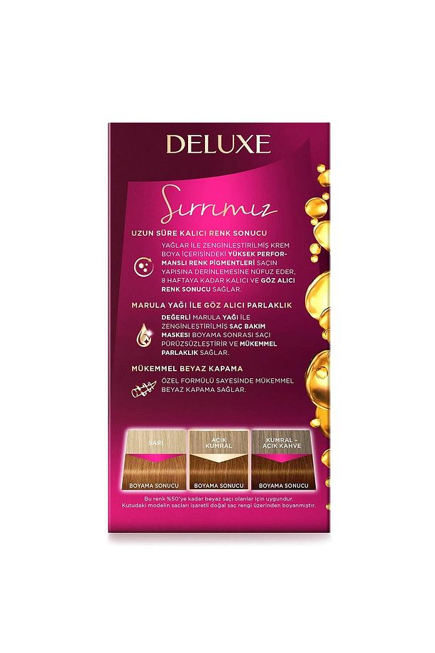 Deluxe Saç Boyası No: 7.554 Altın Karamel - 3