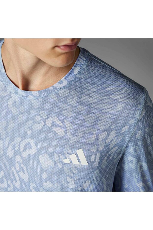 Own The Run Climacool Erkek Mavi Antrenman Sweatshirt (JD7770) - 5