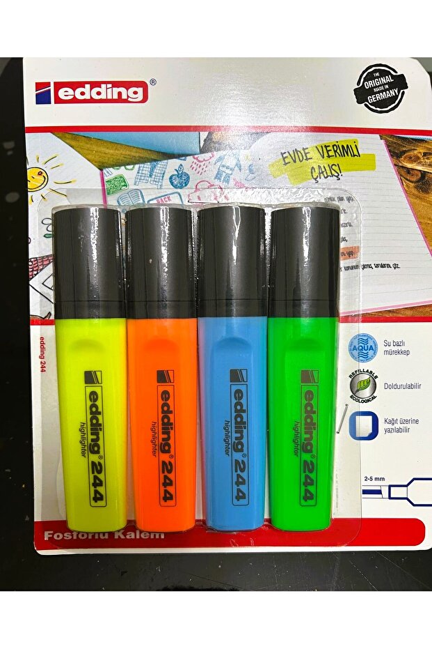 Fosforlu Kalem 4 Renkli - 244 - 4