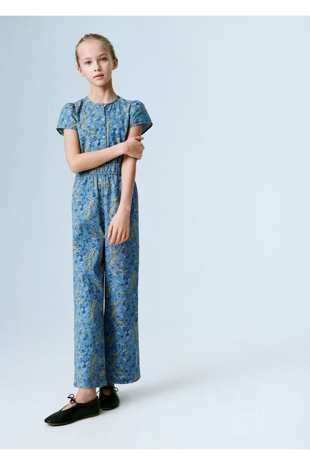 Patterned Cotton Jumpsuit - 5