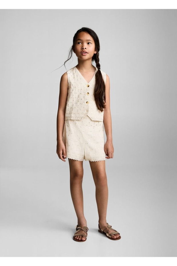 Ayna işlemeli yelek - 1