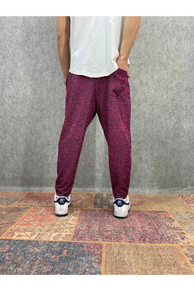 Beli Lastikli Nokta Desenli Bohem Baggy Pantolon - 3