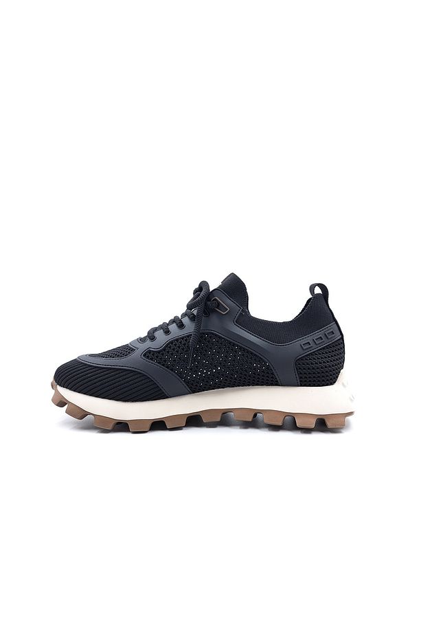 Hafif Tasarım Siyah Erkek Yazlık Fileli Triko Sneaker Spor Aayakabı - 2