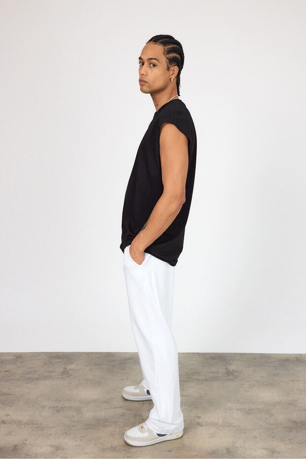 قميص داخلي مريح من القطن الممشط للرجال مقاس كبير - 7