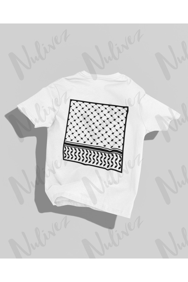 Palestine Design Back Printed High Quality Compact Unisex Oversize T-Shirt