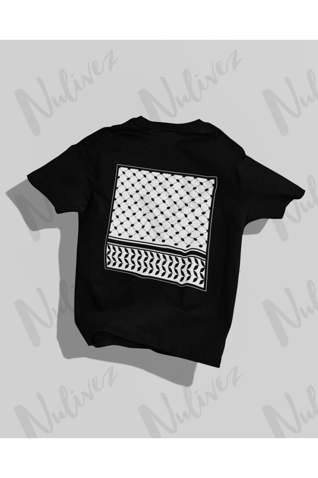Palestine Design Back Printed High Quality Compact Unisex Oversize T-Shirt