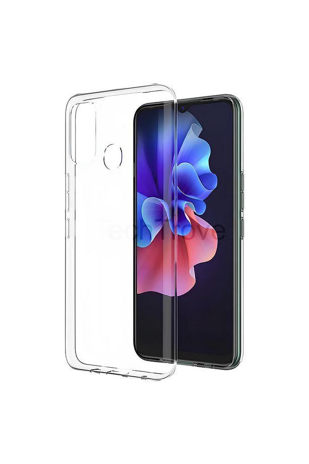 Tecno Spark 7T Kılıf Esnek ve Şeffaf Tpu Silikon Kapak - 1