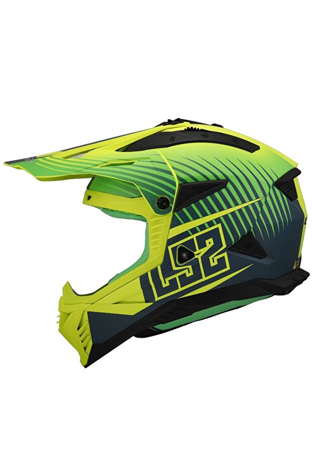 FAST 2 DUCK CROSS KASK YEŞİL NEON SARI - 2