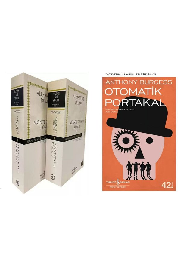 Monte Cristo Kontu - 2 Book Sets - Alexandre Dumas - Otomatik Portakal - Anthony Burgess