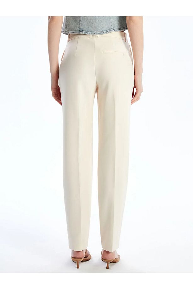 LCW Vision Ekru Standart Fit Kadın Pantolon - 4