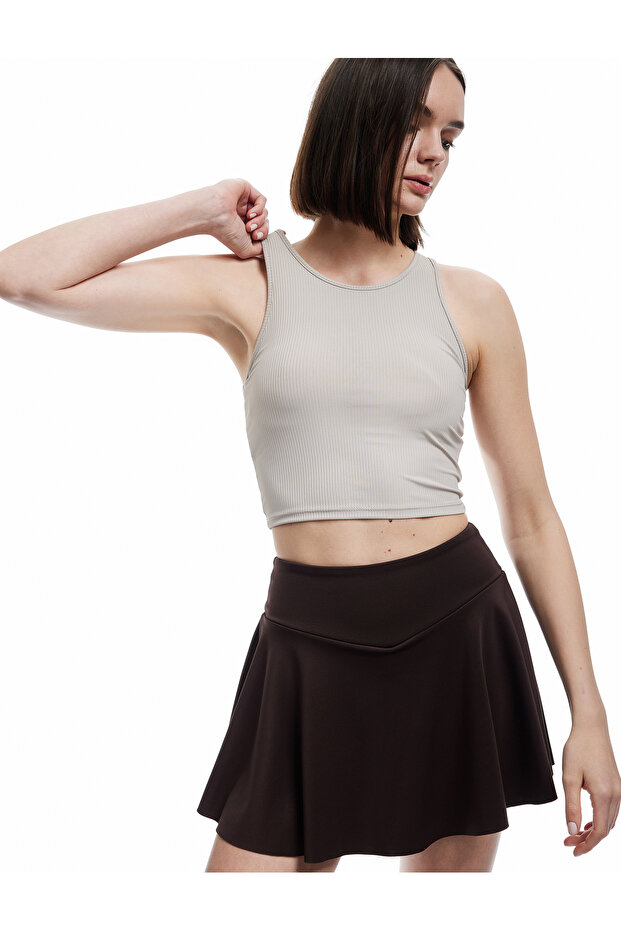 Sleeveless Crew Neck Ribbed Athlete's Undershirt