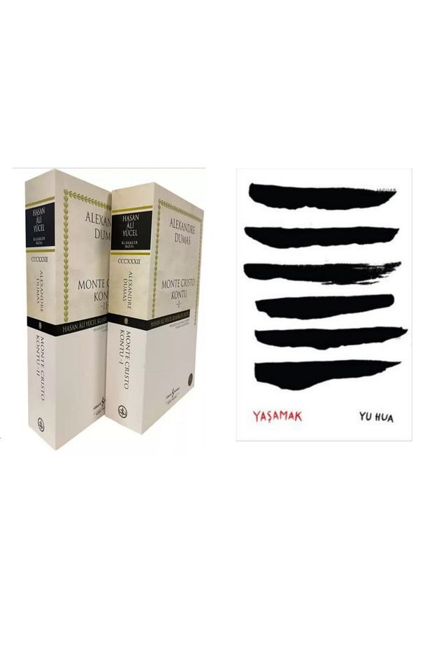 Monte Cristo Kontu - 2 Book Sets - Alexandre Dumas - Yaşamak - Yu Hua