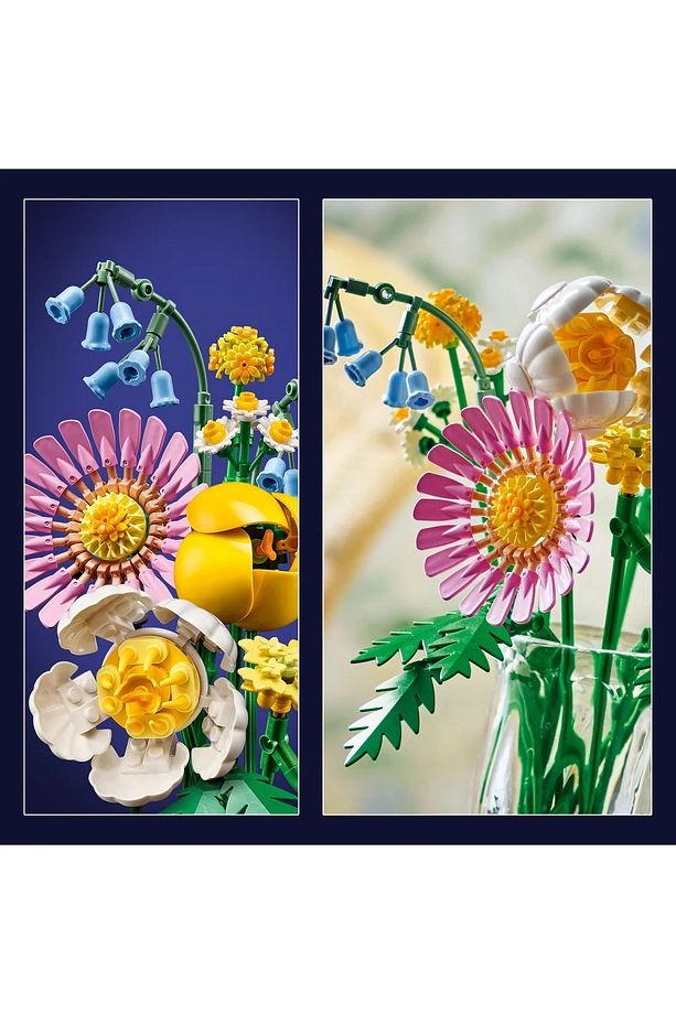 ® Botanicals Küçük Sarı Buket 10347 - 9+ Çiçek Model Yapım Seti (373 Pr) - 10