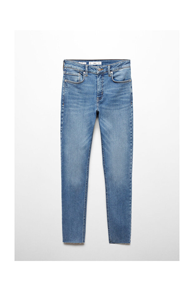 Обтягуючі укорочені джинси - 1