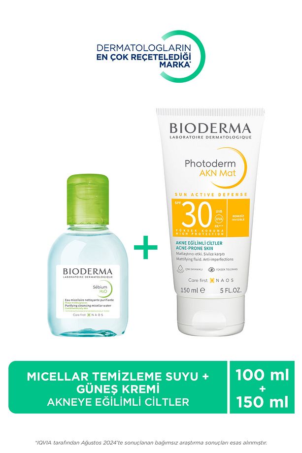 Sebium Sivilceye Eğilimli Ciltler Temizleyici Micellar Su 100ml&photoderm Güneş Kremi 150ml - 1
