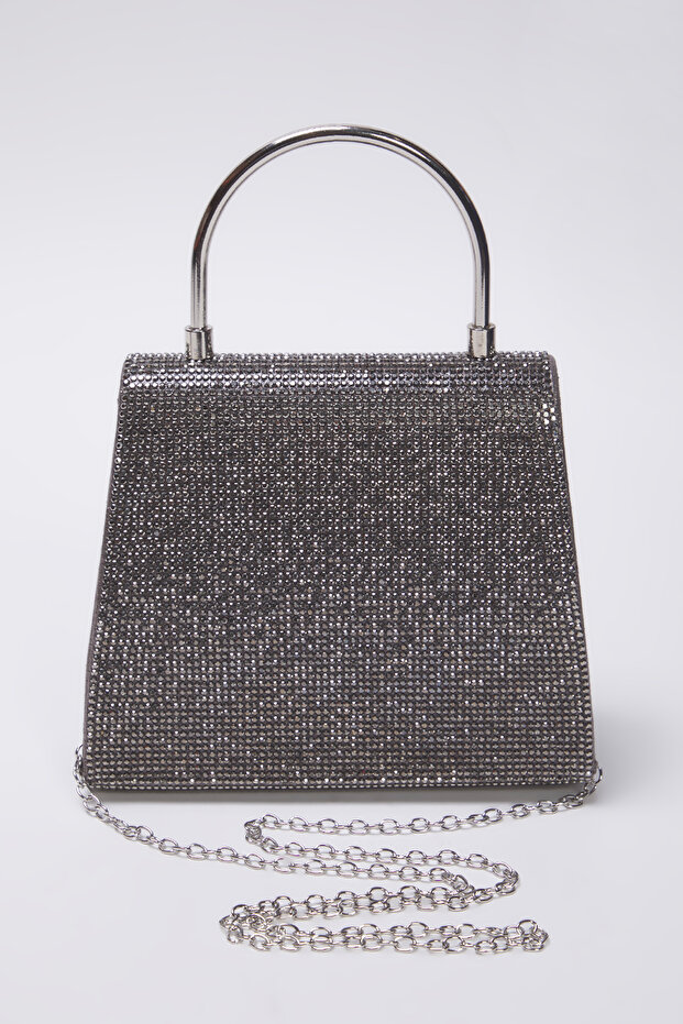 Elegancka damska kopertówka z antracytowym kamieniem TAKSS25OC00066 - 5