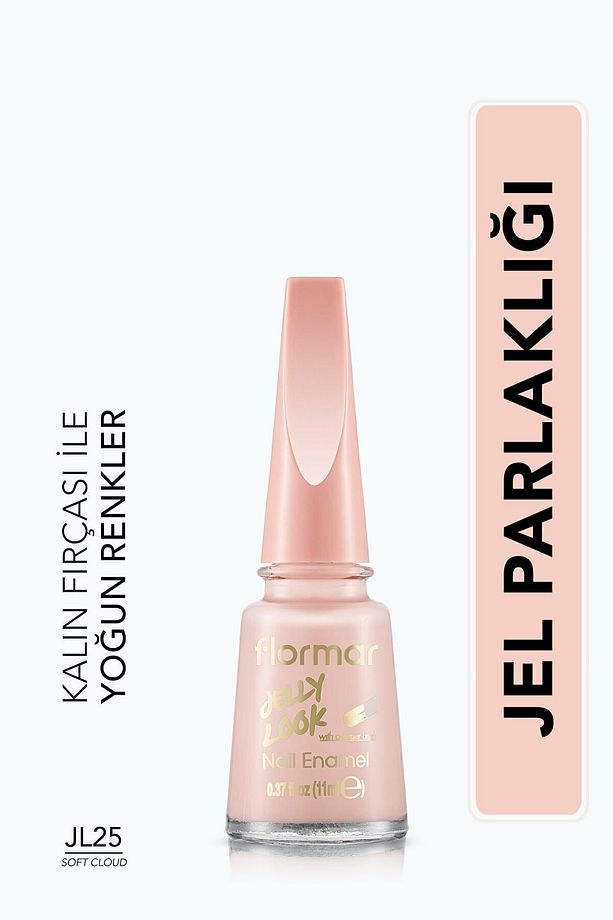 Jel Görünümlü Parlak Oje (uçuk Pembe) - Jelly Look Nail Enamel - Jl25 Soft Cloud - 8690604282197 - 1