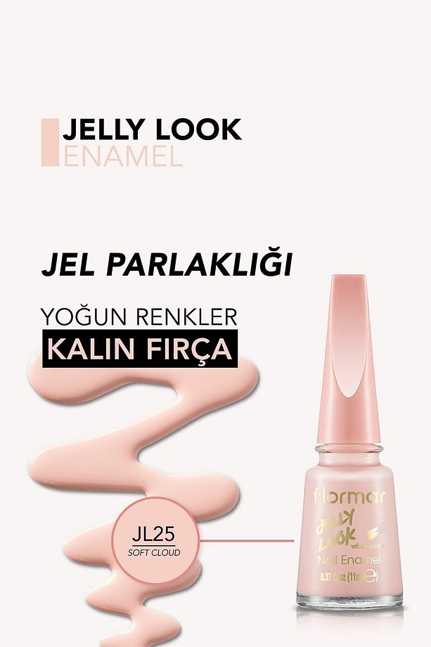 Jel Görünümlü Parlak Oje (uçuk Pembe) - Jelly Look Nail Enamel - Jl25 Soft Cloud - 8690604282197 - 5